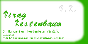 virag kestenbaum business card